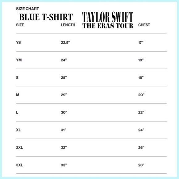 ๐๐
๐
๐๐๐๐๐ TAYLOR SWIFT ERA'S TOUR COTTON T SHIRT PHOTOS FRONT & BACK NWT - Picture 5 of 8